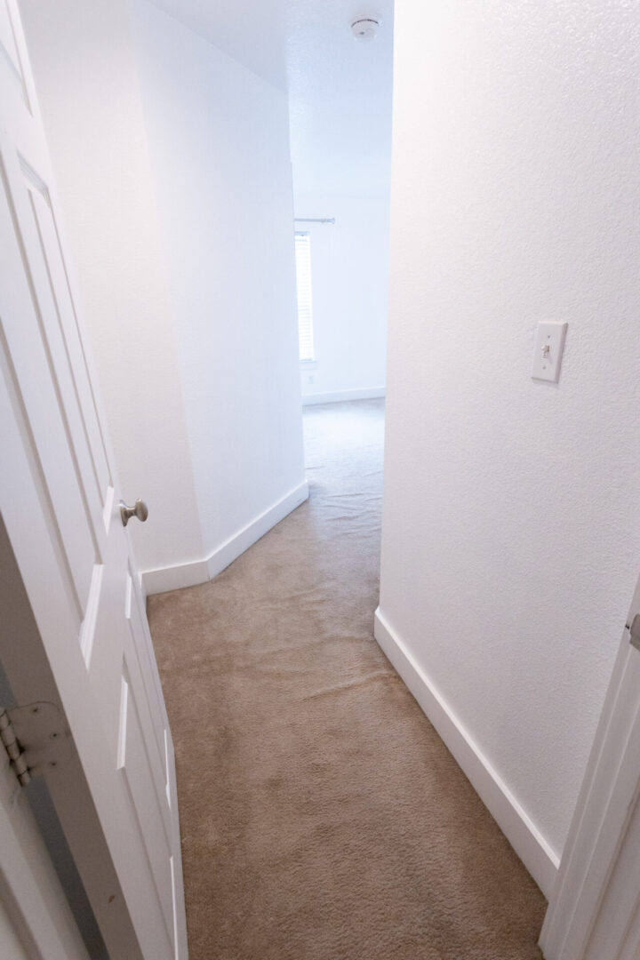 small white corridor
